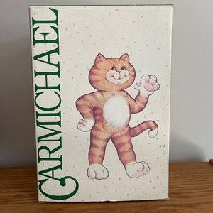 Vintage 1985 avon carmichael plush cat with box